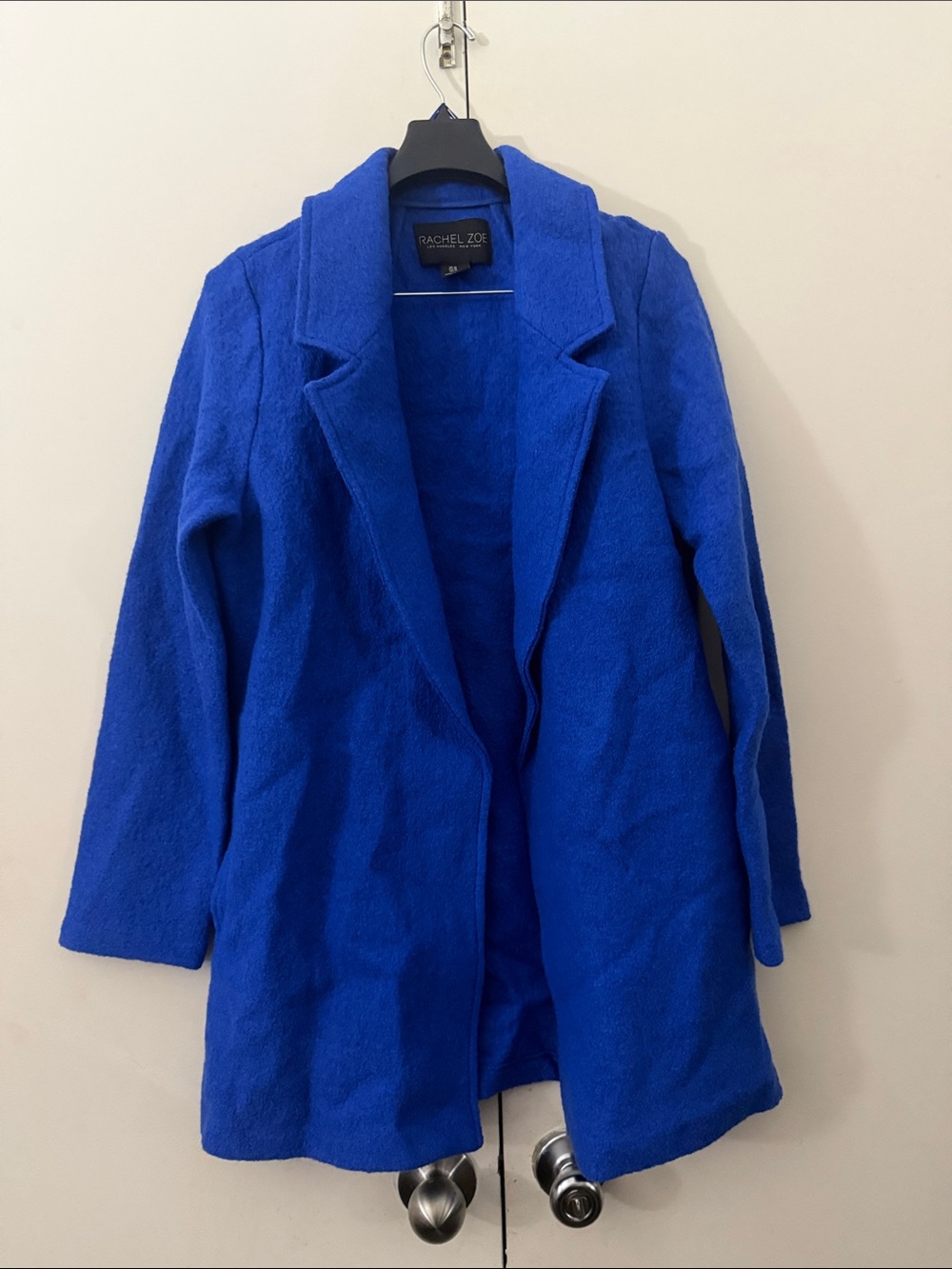 Rachel Zoe Cobalt Open-Front Pea Coat
